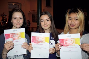 Vendela Nilsson, Isabell Rudholm och Emma Kedkam. Foto Susanne Norberg