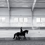 Maria Wiklund, 25, spenderar ofta tidiga morgnar i ridhuset.