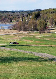 Fina vyer på Vägnös golfbanor.