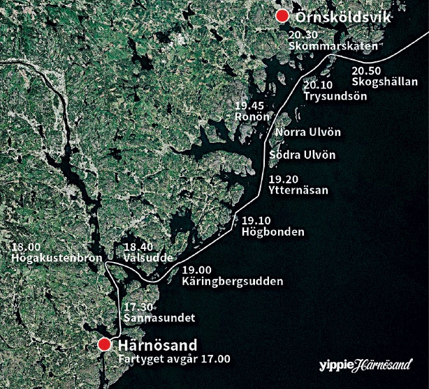 Karta Sundsvall Härnösand