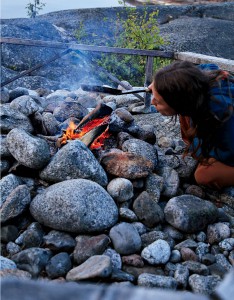 Middag på gång nedanför Klubbsjöberget.
