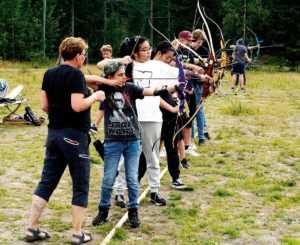 Bågskytte på Vårdkasen Härnösand