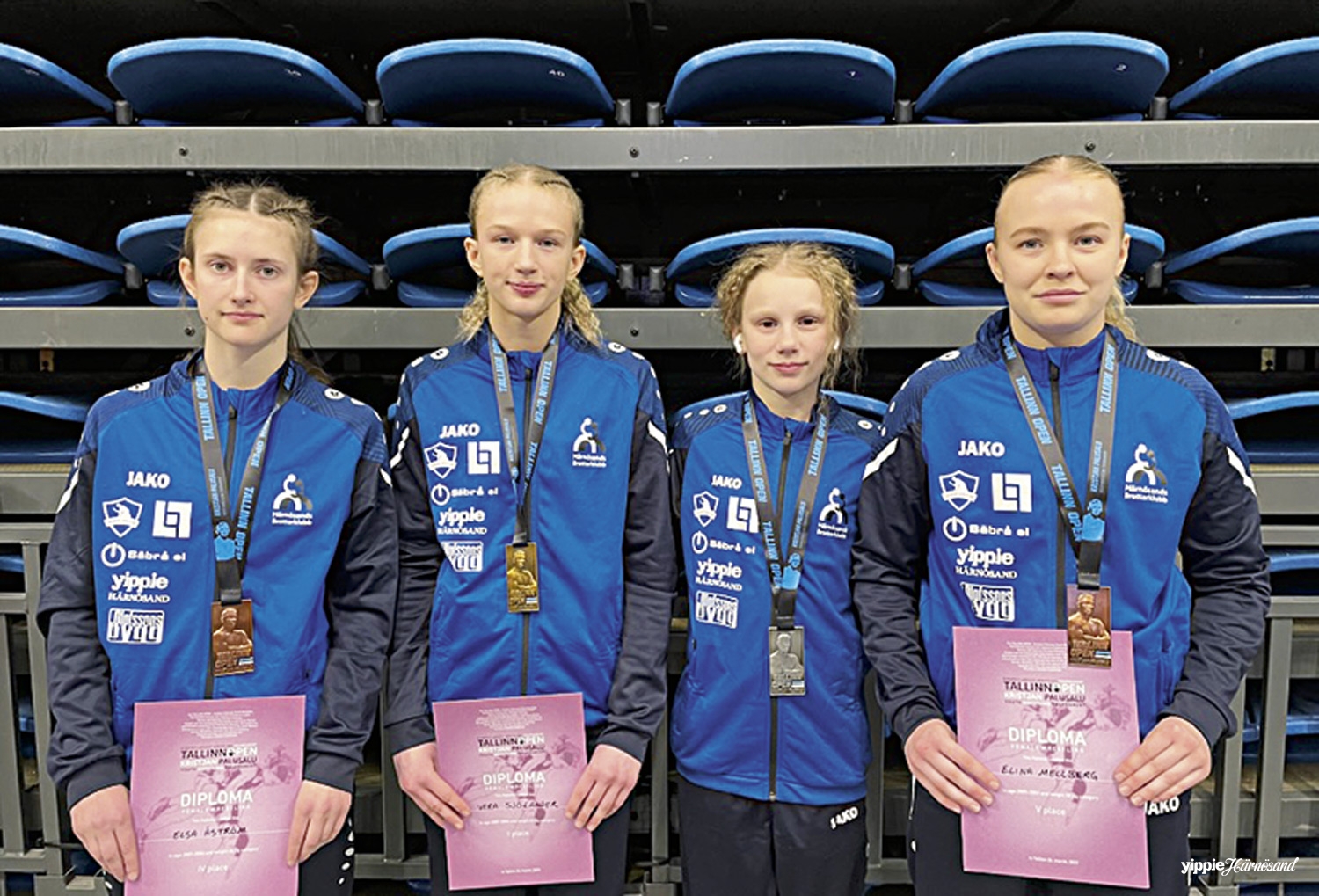 Elin Sjölander, Vera Sjölander, Elsa Åström och Elina Mellberg.