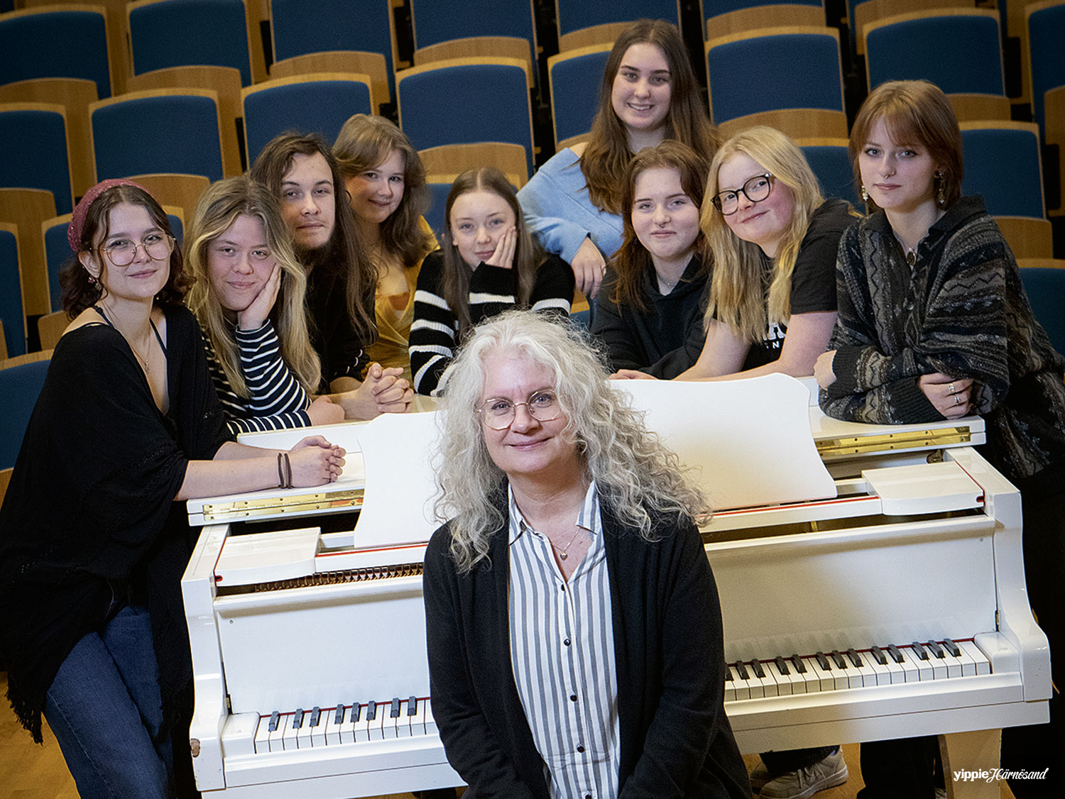 Maggan och hennes elever.