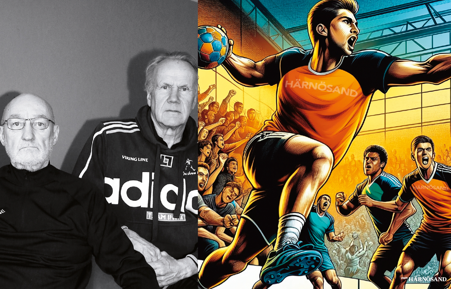 Ulf ”Poffen” Sandin och Stefan Keijser drömmer om en ny storhetstid för handbollen i Härnösand.