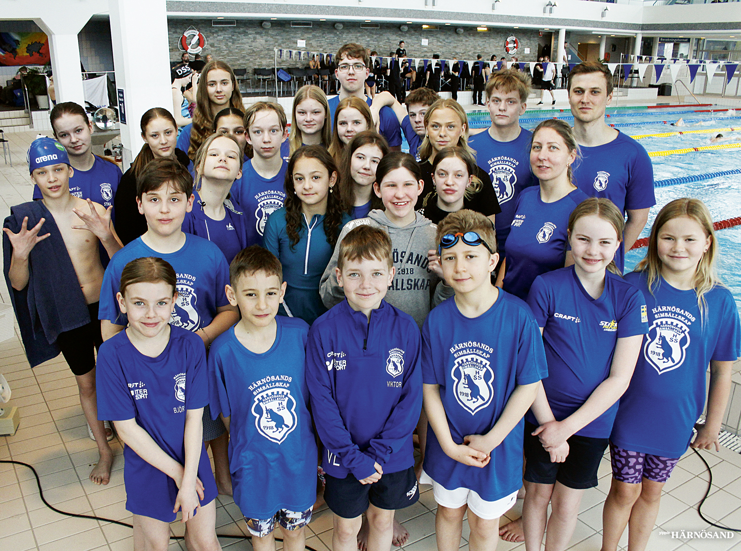 Med 35 simmare till start slog Härnösands simsällskap (HSS) rekord i antalet deltagare vid årets täv-ling HärnöRacet.