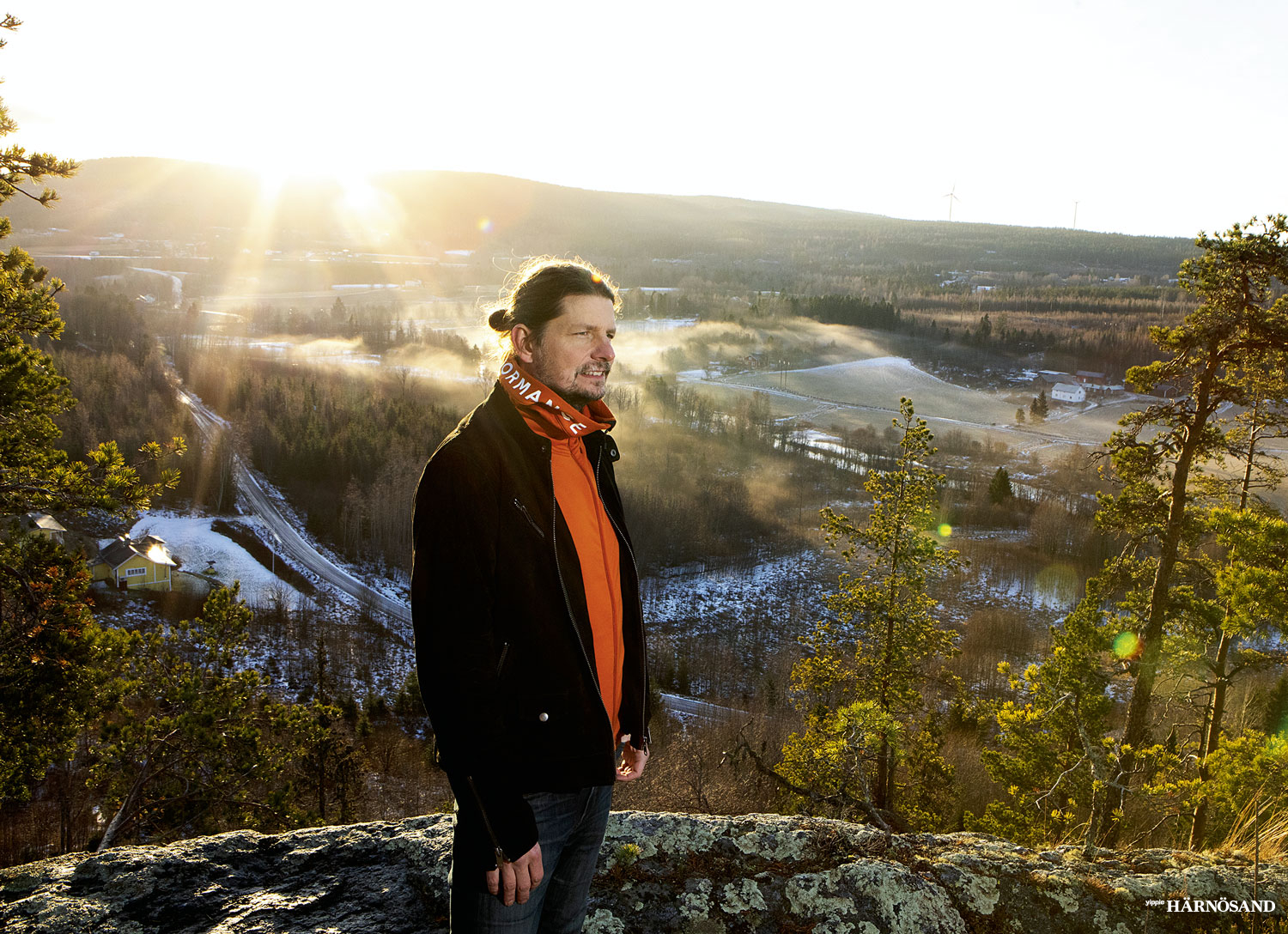 Johan Stenberg gillar utsikten från Gådeåberget.