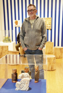 Sune Jansson var intresserad av vilket träslag Harald använde.