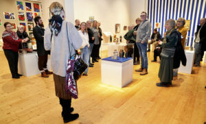 Det var ett stort intresse av att ta del av Harald Boströms unika skatt av träskulpturer och målningar.