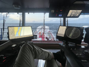 Martins egen bild: Kvällsvakt öster om Öland.