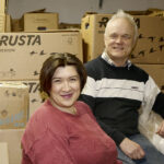 Per Sander och Natalia Semenko hoppas att fler ställer upp för Ukrainas folk.