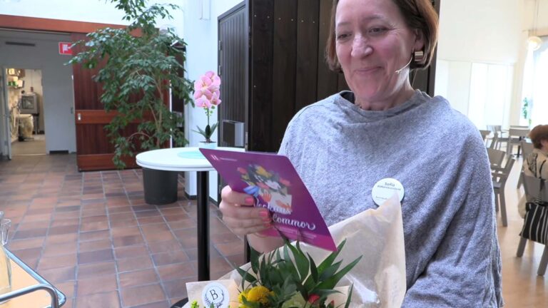 Veckans blommor till Sofia Berlund, diakoniassistens på Svenska kyrkan