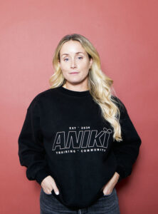 Frida Paindelli, entreprenör och grundare av sitt eget activewear-märke, Anikï