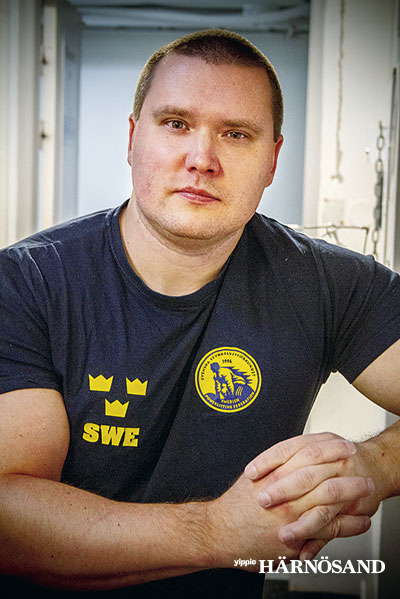 Håkan Reher, 39 år,klarade 251,5 kilo i
bänkpress.