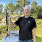 Först trodde jag det var en gädda, säger Göran olsson om sin ovanliga fångst.