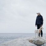 Kirsten & Laika ute på Lövhällan.