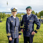 Kommendörkapten Ingeborg Widerborg lämnade över chefsskapet för Västernorrlandsgruppen till major Jens Persson vid en militär ceremoni i Härnösand.
