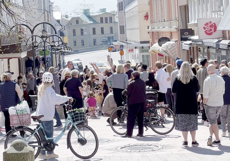 Härnösands näringslivschef, Petra Forsström, tror på centrumhandelns framtid.